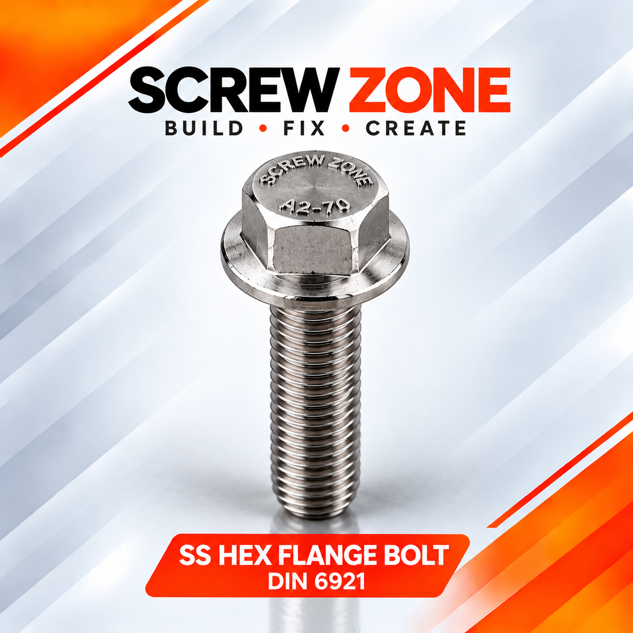 8 X 25MM SS 304 Hex Bolt | BS 1083 Stainless Steel Hex Bolt