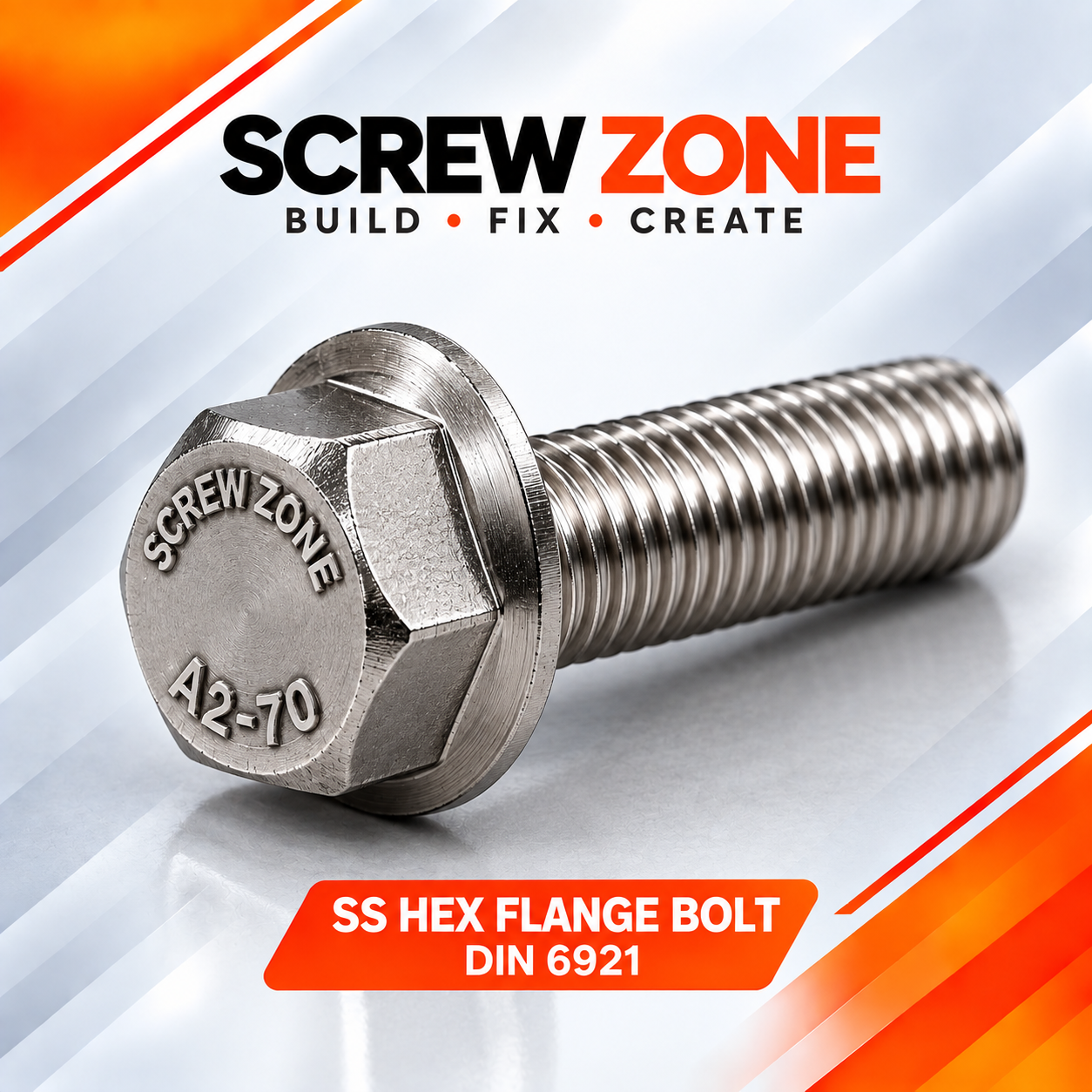 8 X 25MM SS 304 Hex Bolt | BS 1083 Stainless Steel Hex Bolt