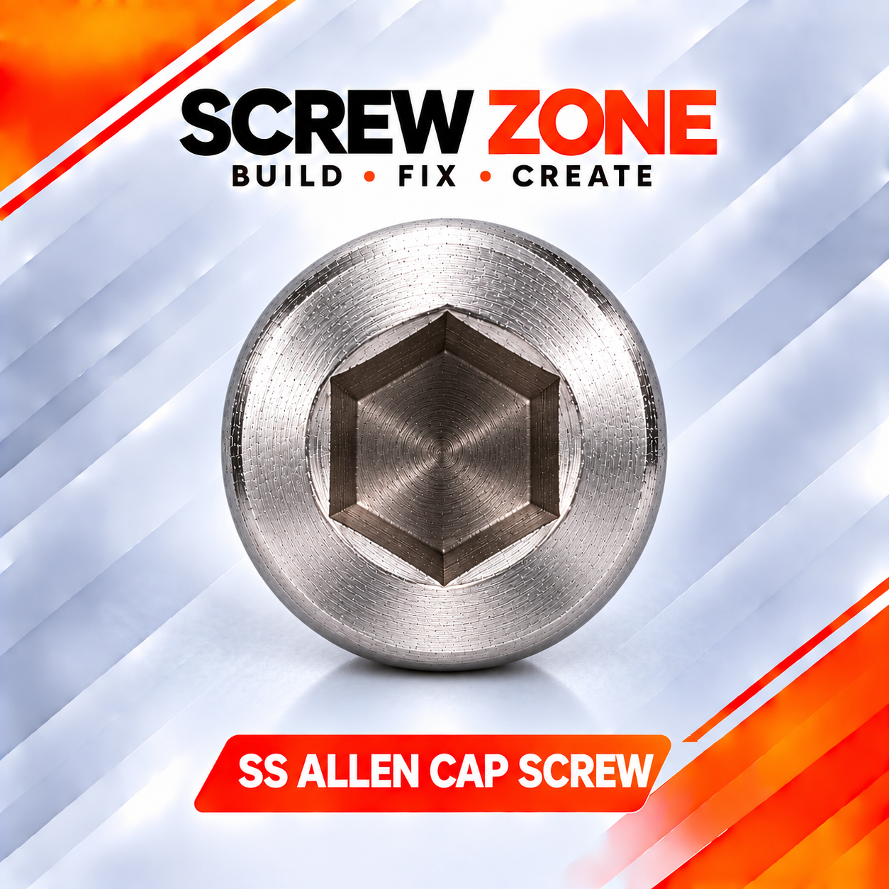 M4 x 45mm SS 304 Allen Cap Screw | DIN 912 / ISO 4762 Socket Head Cap Screw