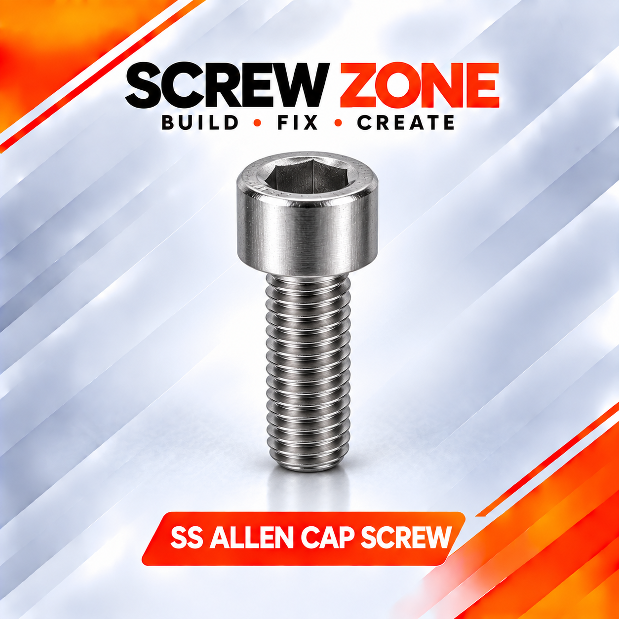 M5 x 40mm SS 304 Allen Cap Screw | DIN 912 / ISO 4762 Socket Head Cap Screw