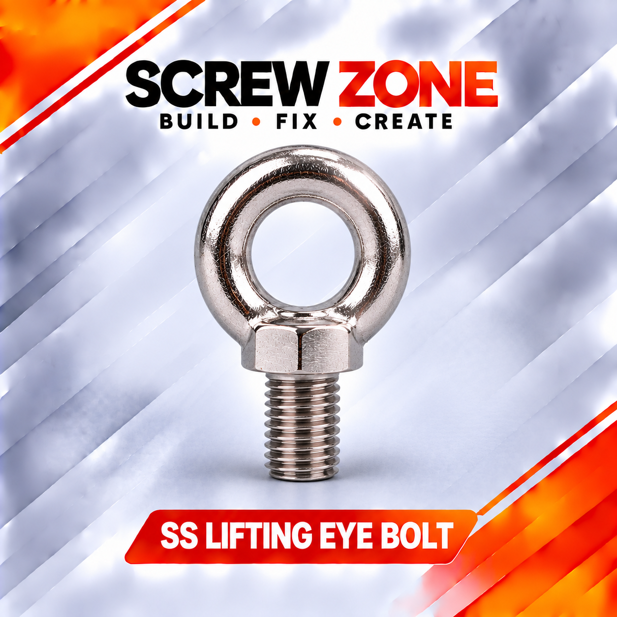 M12 SS 304 Lifting Eye Bolt | DIN 580 Stainless Steel Eye Bolt