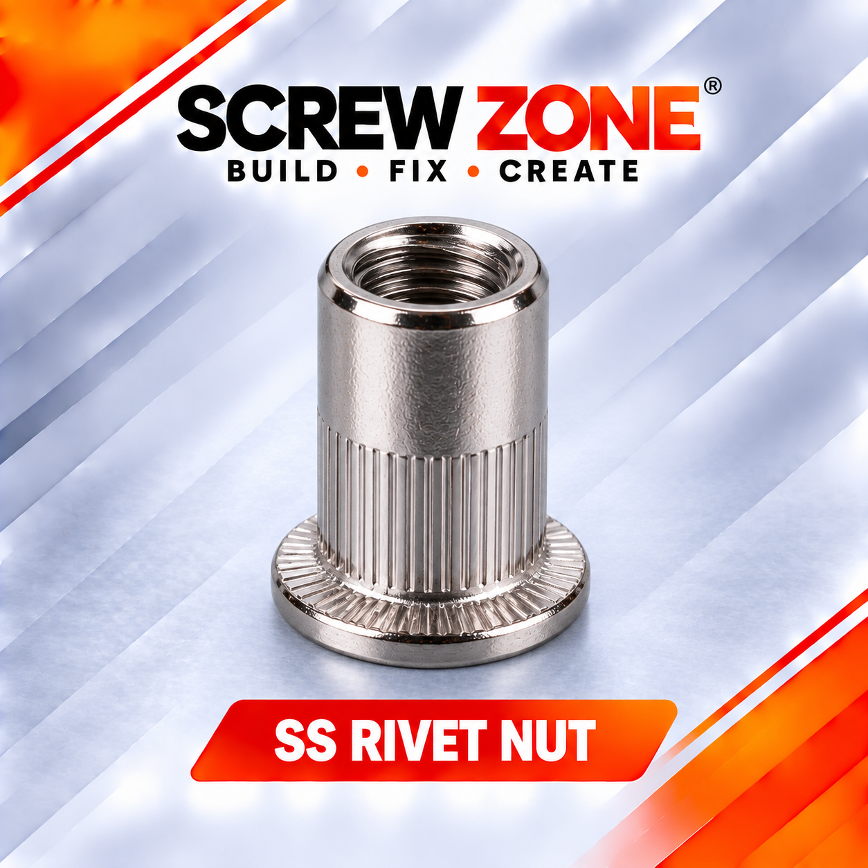 M4 SS 304 Rivet Nut | Stainless Steel Blind Threaded Insert Nut